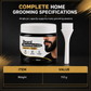🧔 50% DE DESCONTO AGORA! Creme natural para pintar a barba de preto para homem – Creme suave à base de carvão vegetal para escurecer a barba, cobertura para cabelos grisalhos, fórmula nutritiva com pincel de aplicação para uso doméstico
