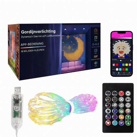 🎄 50% DE DESCONTO ✨ Cordão de Luzes LED Inteligente — Sincronização com Música, Controle por App e À Prova D'Água 🎵