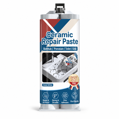 📢 50% OFF! 🏠 Pasta Reparadora de Cerâmica e Azulejos – Restaure Rachaduras e Lascas com Solução Impermeável DIY 🛠️