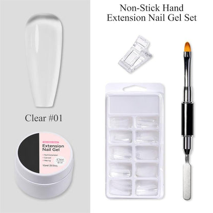 💅 Gel Construtor Sólido para Alongamento de Unhas — Não Escorre, Fácil de Usar 🥳