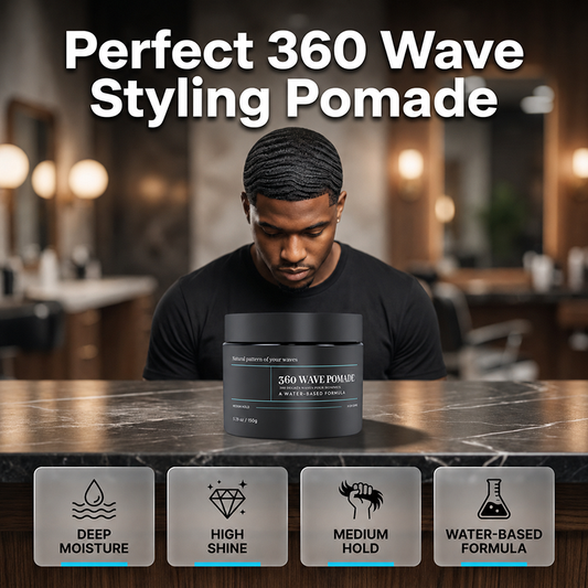 🌊💈✨Pomada Modeladora Wave Fixação Média à Base de Água Alto Brilho