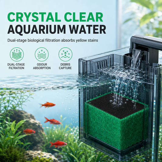 🐠💧 50% OFF! Cubo de Filtro de Carvão Ativado – filtração em colmeia limpa a água turva e elimina odores. Bloco antifarelamento para aquário cristalino! 🛡️✅