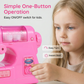🧵 Mini máquina de costura elétrica de brincar com protetor de agulha