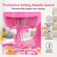 🧵 Mini máquina de costura elétrica de brincar com protetor de agulha