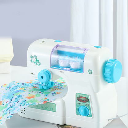 🧵 Mini máquina de costura elétrica de brincar com protetor de agulha