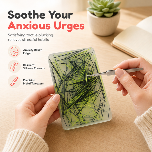 🔥Compre 2 e ganhe 1 grátis🎁Brinquedo anti-stress retangular para quem tem o hábito de cutucar a pele, com pinças