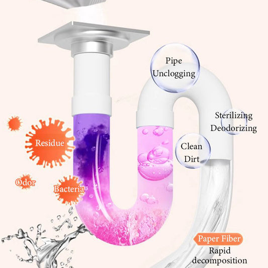 🚿50% DE DESCONTO AGORA! Pó multiusos para limpeza de esgotos