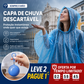 🔥Desconto de 50% no último dia!🔥Capa de Chuva Descartável em Formato de Bolinha (Compre 1 Leve 2)