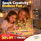 🎨 Prancha de desenho acrílica luminosa – 50% de desconto! 🖍️