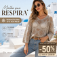 🥰Promoção de Verão💛Top de croché bege de inspiração boémia para mulher, com decote em V