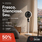 ⚡ Estoque Limitado 🌬️ Ventilador de Coluna Silencioso 3 Velocidades – Circulador de Ar Ajustável para Casa ❄️ Rotação 360° ✔️ Três velocidades, silencioso durante o sono 🤫