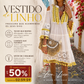 🏖️Promoção de Verão: 49% de desconto🏝️👗Vestido feminino largo em algodão e linho com bordados🌸