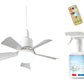 🔥Promoção 50% de desconto - 🎁Ventilador de teto portátil 2 em 1 com luz e controle remoto