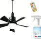 🔥Promoção 50% de desconto - 🎁Ventilador de teto portátil 2 em 1 com luz e controle remoto